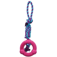 Zabawka pierścień ze  sznurem Trixie