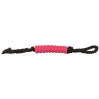 Zabawka dla psa - Czarny sznur z różowym gryzakiem